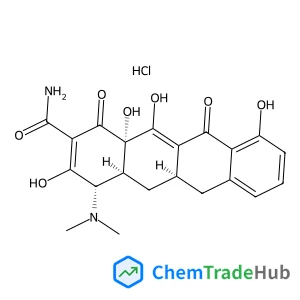 (4S,4aS,5aR,12aS)-4-(Dimethylamino)-3,10,12,12a-tetrahydroxy-1,11-dioxo-1,4,4a,5,5a,6,11,12a-octahydro-2-tetracenecarboxamide hydrochloride (1:1)