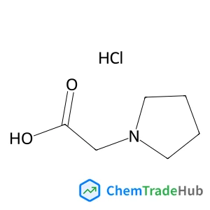 1-Pyrrolidinylacetic acid hydrochloride (1:1)