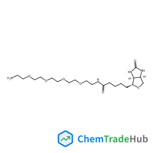 N-(14-Amino-3,6,9,12-tetraoxatetradec-1-yl)-5-[(3aS,4S,6aR)-2-oxohexahydro-1H-thieno[3,4-d]imidazol-4-yl]pentanamide