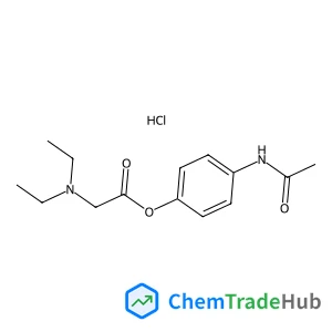 Glycine, N,N-diethyl-, 4-(acetylamino)phenyl ester, monohydrochloride