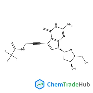 2-Amino-7-(2-deoxy-beta-D-erythro-pentofuranosyl)-5-{3-[(trifluoroacetyl)amino]-1-propyn-1-yl}-3,7-dihydro-4H-pyrrolo[2,3-d]pyrimidin-4-one