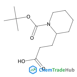 3-(1-{[(2-Methyl-2-propanyl)oxy]carbonyl}-2-piperidinyl)propanoic acid