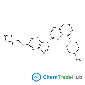 1-(2-{5-[(3-Methyl-3-oxetanyl)methoxy]-1H-benzimidazol-1-yl}-8-quinolinyl)-4-piperidinamine