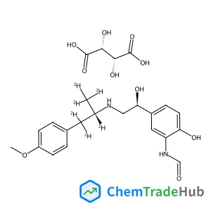 (2R,3R)-2,3-Dihydroxysuccinic acid - N-{2-hydroxy-5-[(1S)-1-hydroxy-2-{[(2S)-1-(4-methoxyphenyl)(~2~H_6_)-2-propanyl]amino}ethyl]phenyl}formamide (1:1)