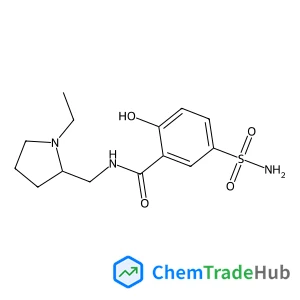 N-[(1-Ethyl-2-pyrrolidinyl)methyl]-2-hydroxy-5-sulfamoylbenzamide structure
