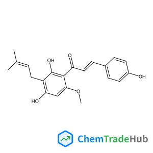 (2E)-1-[2,4-Dihydroxy-6-methoxy-3-(3-methyl-2-buten-1-yl)phenyl]-3-(4-hydroxyphenyl)-2-propen-1-one