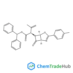 Diphenylmethyl (2R)-3-methyl-2-[(1R,5S)-3-(4-methylphenyl)-7-oxo-4-oxa-2,6-diazabicyclo[3.2.0]hept-2-en-6-yl]-3-butenoate