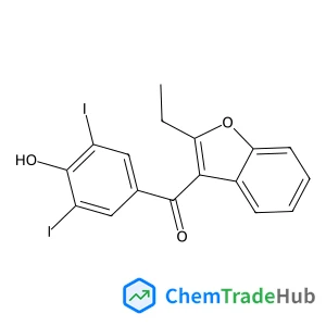 (2-Ethyl-1-benzofuran-3-yl)(4-hydroxy-3,5-diiodophenyl)methanone