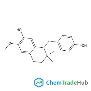 (1R)-7-Hydroxy-1-(4-hydroxybenzyl)-6-methoxy-2,2-dimethyl-1,2,3,4-tetrahydroisoquinolinium (1R)-7-Hydroxy-1-(4-hydroxybenzyl)-6-methoxy-2,2-dimethyl-1,2,3,4-tetrahydroisoquinolinium