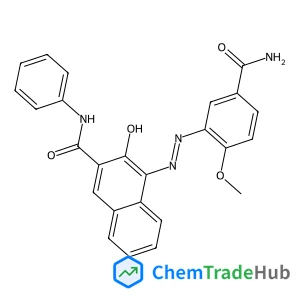 4-[(E)-(5-Carbamoyl-2-methoxyphenyl)diazenyl]-3-hydroxy-N-phenyl-2-naphthamide