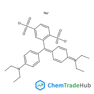 2-{[4-(Diethylamino)phenyl][4-(diethyliminio)-2,5-cyclohexadien-1-ylidene]methyl}-1,4-benzenedisulfonate