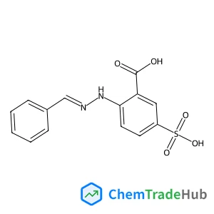 2-(2-Benzylidenehydrazinyl)-5-sulfobenzoic acid