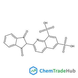 2-(1,3-Dioxo-2,3-dihydro-1H-inden-2-yl)-6,8-quinolinedisulfonic acid