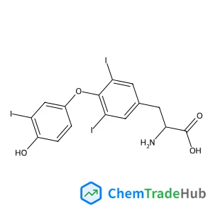 O-(4-Hydroxy-3-iodophenyl)-3,5-diiodotyrosine Chemical_Structure_Of