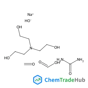 Formic acid, reaction products with formaldehyde, sodium hydroxide, triethanolamine and urea