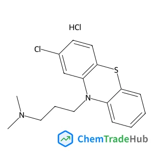 3-(2-Chloro-10H-phenothiazin-10-yl)-N,N-dimethyl-1-propanamine hydrochloride (1:1) 3-(2-Chloro-10H-phenothiazin-10-yl)-N,N-dimethyl-1-propanamine hydrochloride (1:1)