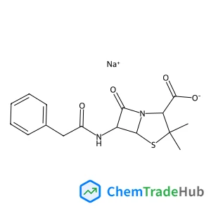 Sodium (2S,5R,6R)-3,3-dimethyl-7-oxo-6-[(phenylacetyl)amino]-4-thia-1-azabicyclo[3.2.0]heptane-2-carboxylate