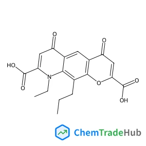 9-Ethyl-4,6-dioxo-10-propyl-6,9-dihydro-4H-pyrano[3,2-g]quinoline-2,8-dicarboxylic acid