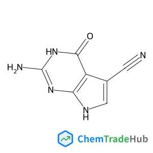 2-Amino-4-oxo-4,7-dihydro-1H-pyrrolo[2,3-d]pyrimidine-5-carbonitrile