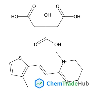 1-methyl-2-[(E)-2-(3-methyl-2-thienyl)vinyl]hexahydropyrimidine-1,3-diium citrate