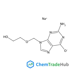 Sodium 2-amino-9-[(2-hydroxyethoxy)methyl]-6-oxo-6,9-dihydropurin-1-ide