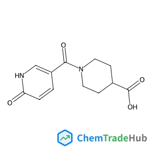 1-[(6-Oxo-1,6-dihydro-3-pyridinyl)carbonyl]-4-piperidinecarboxylic acid