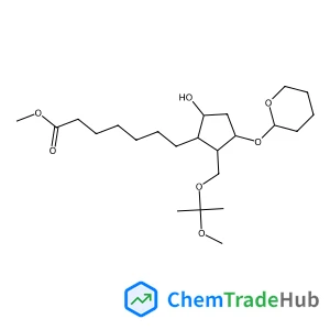 Methyl 7-[(1R,2S,3R,5S)-5-hydroxy-2-{[(2-methoxy-2-propanyl)oxy]methyl}-3-(tetrahydro-2H-pyran-2-yloxy)cyclopentyl]heptanoate