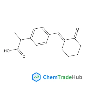 2-{4-[(E)-(2-Oxocyclohexylidene)methyl]phenyl}propanoic acid