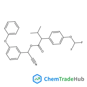 Cyano(3-phenoxyphenyl)methyl 2-[4-(difluoromethoxy)phenyl]-3-methylbutanoate