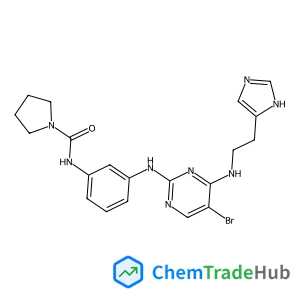 N-{3-[(5-Bromo-4-{[2-(1H-imidazol-4-yl)ethyl]amino}-2-pyrimidinyl)amino]phenyl}-1-pyrrolidinecarboxamide
