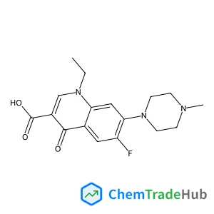 1-Ethyl-6-fluoro-7-(4-methyl-1-piperazinyl)-4-oxo-1,4-dihydro-3-quinolinecarboxylic acid