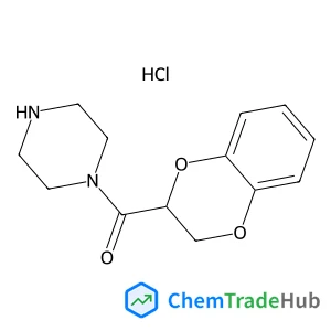 2,3-Dihydro-1,4-benzodioxin-2-yl(1-piperazinyl)methanone hydrochloride (1:1)