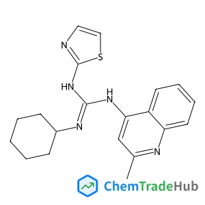 2-Cyclohexyl-1-(2-methyl-4-quinolinyl)-3-(1,3-thiazol-2-yl)guanidine
