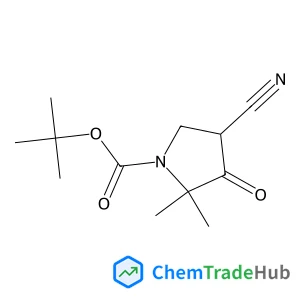 2-Methyl-2-propanyl 4-cyano-2,2-dimethyl-3-oxo-1-pyrrolidinecarboxylate