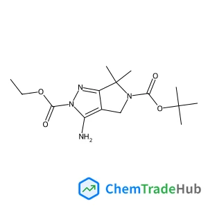 2-Ethyl 5-(2-methyl-2-propanyl) 3-amino-6,6-dimethylpyrrolo[3,4-c]pyrazole-2,5(4H,6H)-dicarboxylate
