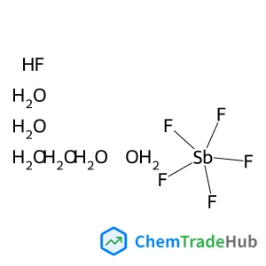Hexafluoroantimonic acid hexahydrate structure