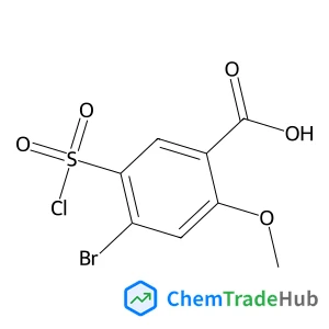 4-Bromo-5-(chlorosulfonyl)-2-methoxybenzoic acid