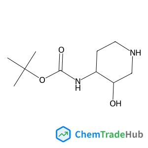 2-Methyl-2-propanyl [(3S,4R)-3-hydroxy-4-piperidinyl]carbamate