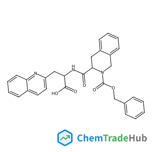 N-({2-[(Benzyloxy)carbonyl]-1,2,3,4-tetrahydro-3-isoquinolinyl}carbonyl)-3-(2-quinolinyl)alanine