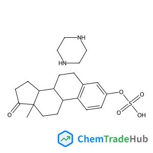 17-Oxoestra-1,3,5(10)-trien-3-yl hydrogen sulfate - piperazine (1:1)