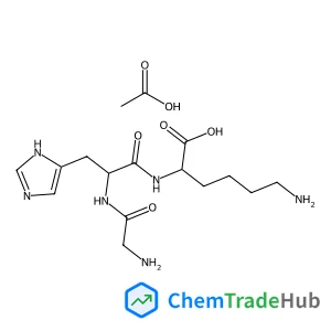 Glycyl-L-histidyl-L-lysine acetate (1:1)