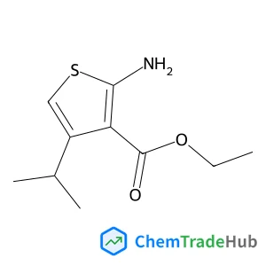 Ethyl 2-amino-4-isopropyl-3-thiophenecarboxylate structure