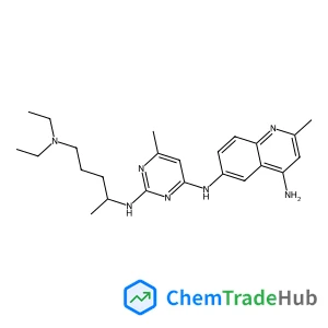 N~6~-(2-{[5-(Diethylamino)-2-pentanyl]amino}-6-methyl-4-pyrimidinyl)-2-methyl-4,6-quinolinediamine trihydrochloride
