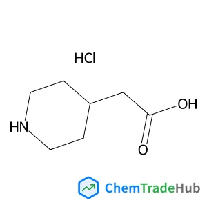 4-Piperidinylacetic acid hydrochloride (1:1)