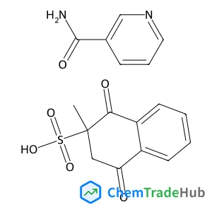 nicotinamide 2-methyl-1,4-dioxo-1,2,3,4-tetrahydronaphthalene-2-sulfonate