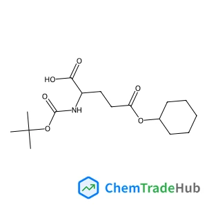 (2S)-5-(Cyclohexyloxy)-2-({[(2-methyl-2-propanyl)oxy]carbonyl}amino)-5-oxopentanoic acid