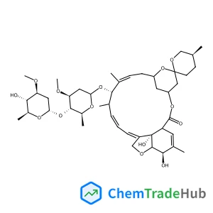 (5S,10'Z,12'S,14'Z,16'Z,21'R,24'S)-21',24'-dihydroxy-12'-{[(4S,5S,6S)-5-{[(2S,4S,5S,6S)-5-hydroxy-4-methoxy-6-methyloxan-2-yl]oxy}-4-methoxy-6-methyloxan-2-yl]oxy}-5,11',13',22'-tetramethyl-3',7',19'-trioxaspiro[oxane-2,6'-tetracyclo[15.6.1.1⁴,⁸.0²⁰,²⁴]pentacosane]-10',14',16',22'-tetraen-2'-one
