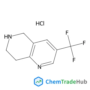 3-(Trifluoromethyl)-5,6,7,8-tetrahydro-1,6-naphthyridine hydrochloride (1:1)