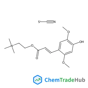 2-{[(2E)-3-(4-Hydroxy-2,5-dimethoxyphenyl)-2-propenoyl]oxy}-N,N,N-trimethylethanaminium thiocyanate