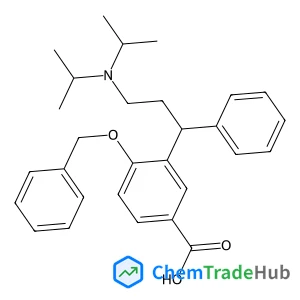 3-[(1R)-3-[Bis(1-methylethyl)amino]-1-phenylpropyl]-4-(phenylmethoxy)benzoicacid